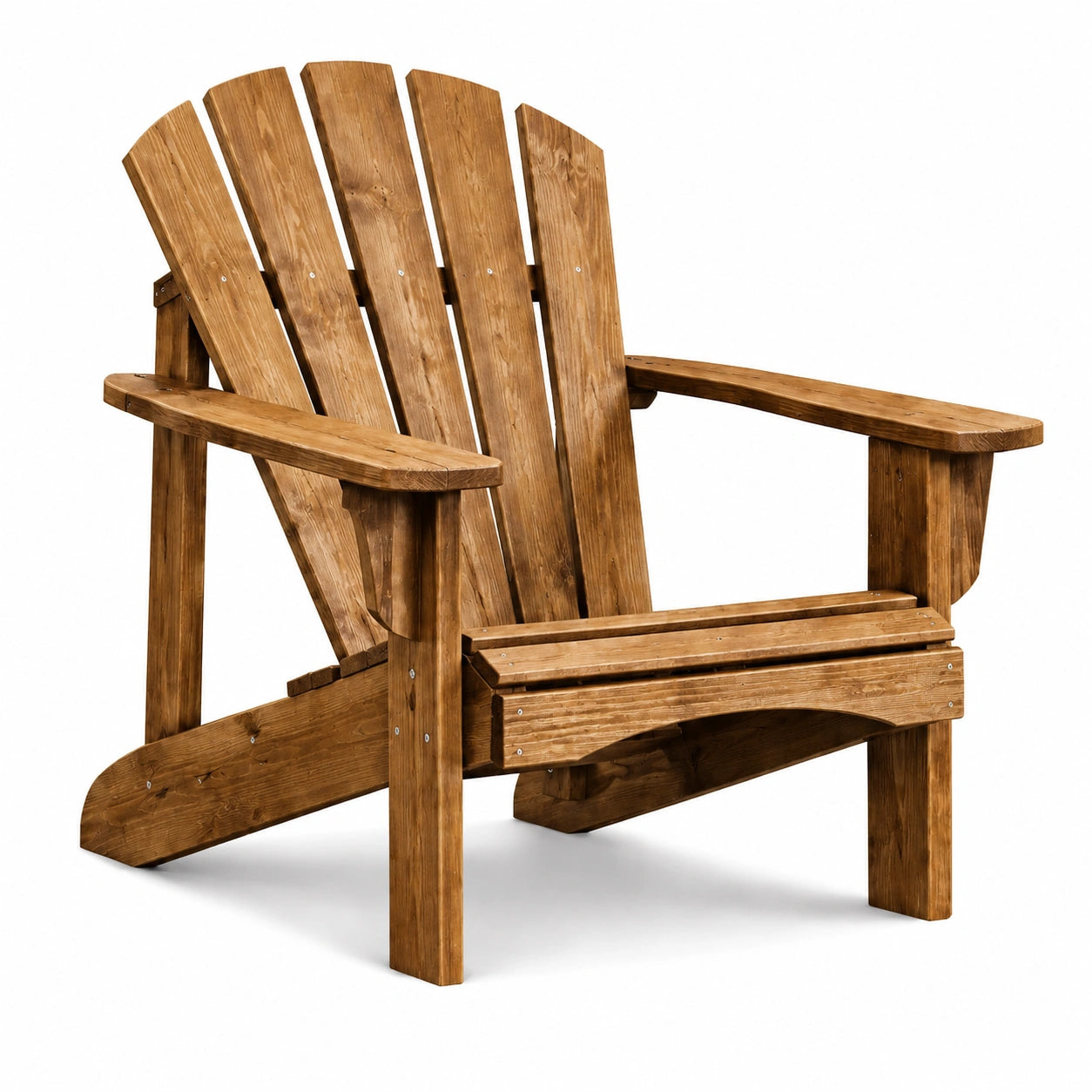 Silla Adirondack de Madera Maciza Marrón
