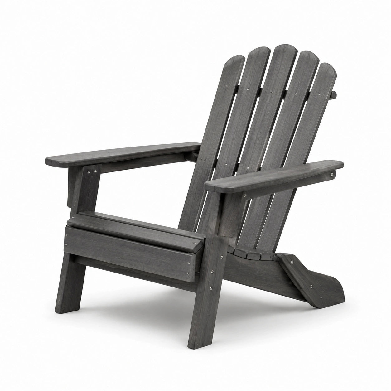 Silla Adirondack de Madera de Acacia Gris