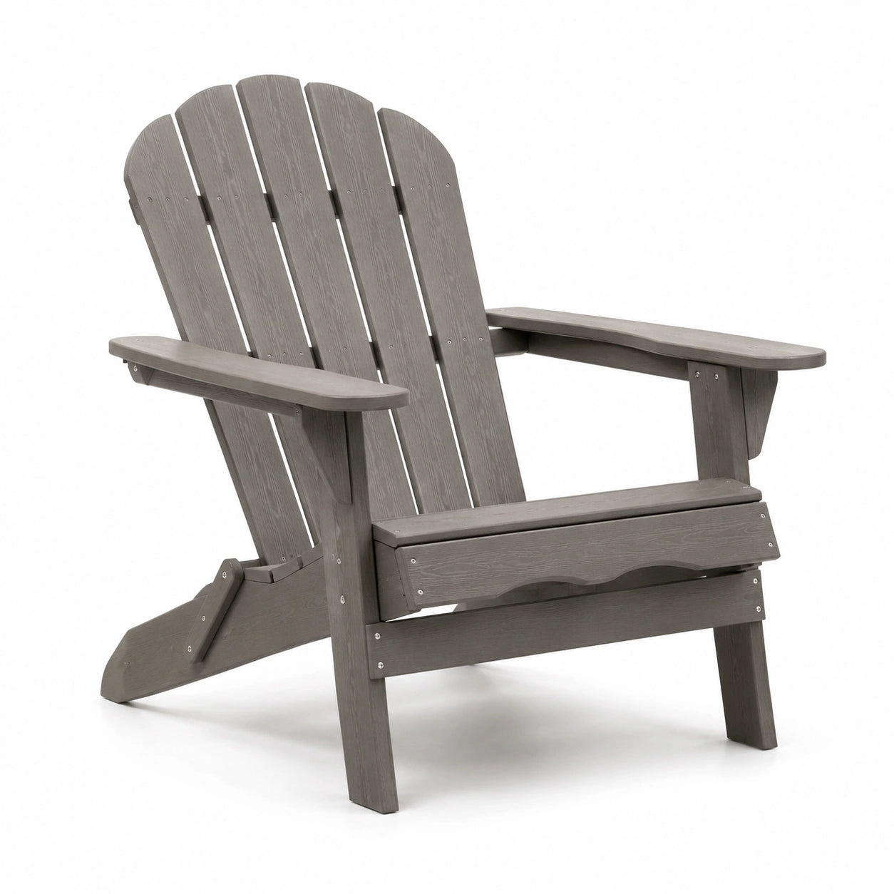 Silla Adirondack de Madera Reciclada Gris