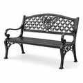 Banco de hierro fundido negro 128cm